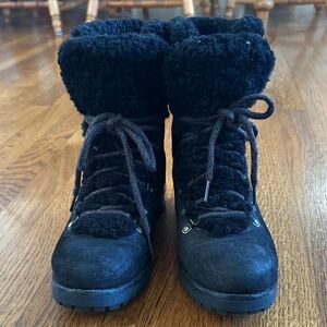 UGG Fraser Fur Black Winter Boots